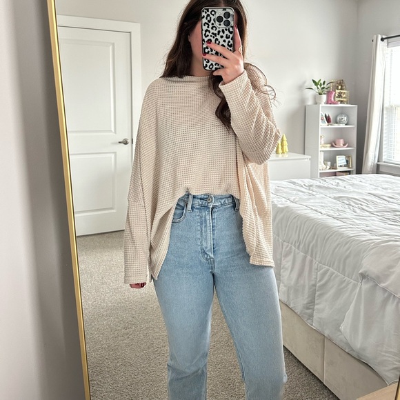 Boutique Cream Oversized Sweater - Picture 3 of 9